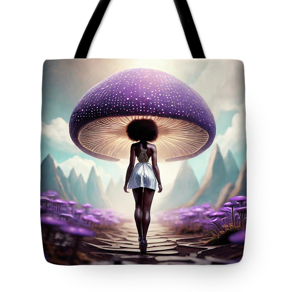 African queen mushroom world - Tote Bag