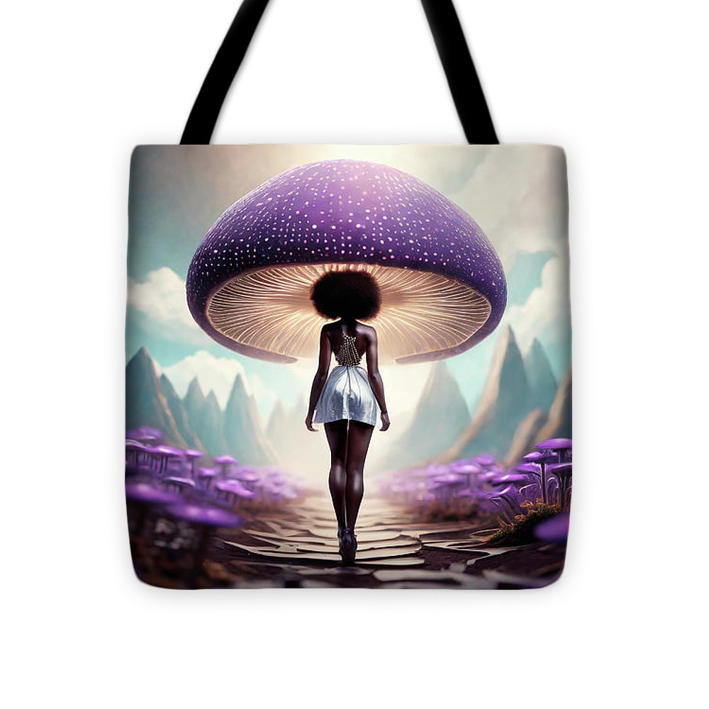 African queen mushroom world - Tote Bag