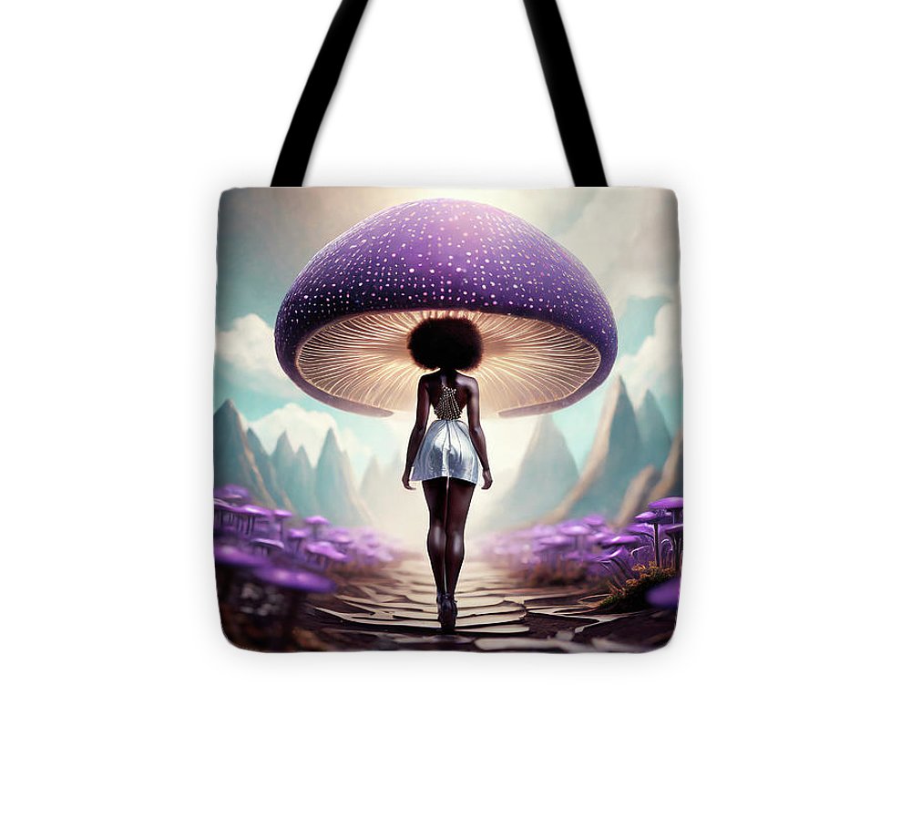 African queen mushroom world - Tote Bag