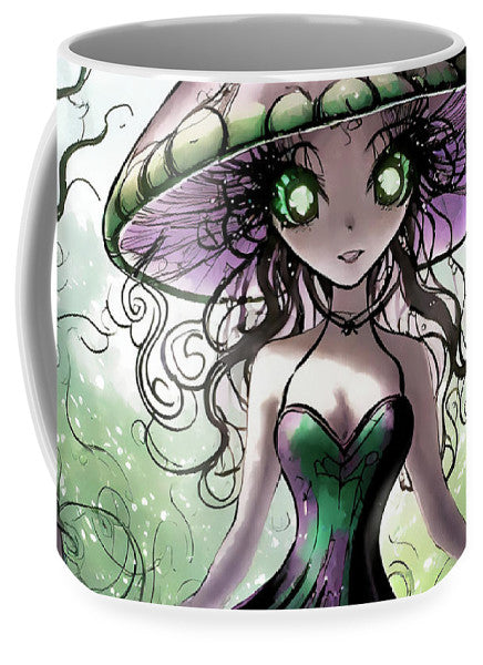 Creepy Mushroom Girl Fantasy - Mug