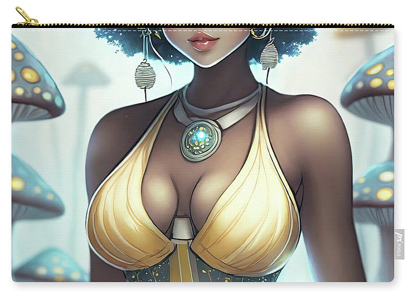 Mushroom fantasy woman - Zip Pouch