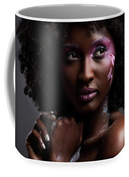 Afro and Flower beauty  - Mug