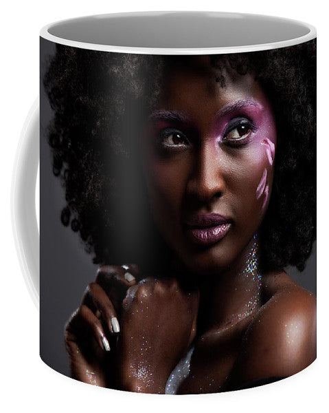 Afro and Flower beauty  - Mug