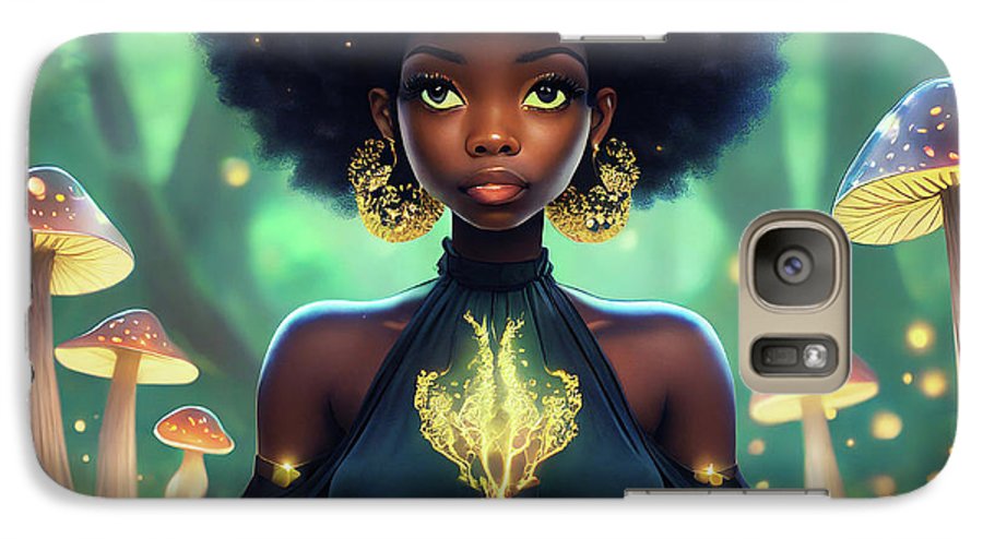 Black Queen In A Mushroom Forest  - Phone Case