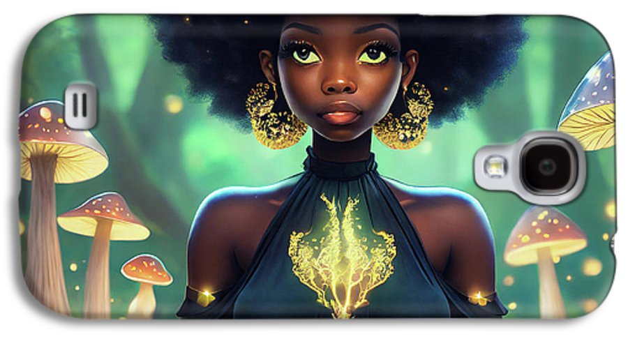 Black Queen In A Mushroom Forest  - Phone Case