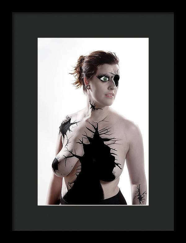 Porcelain Body Paint Doll - Framed Print