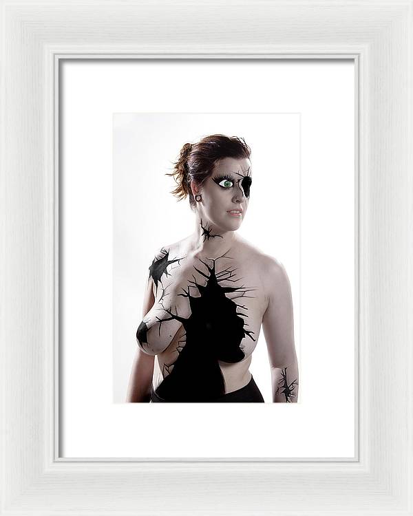 Porcelain Body Paint Doll - Framed Print