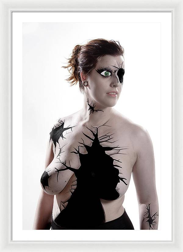 Porcelain Body Paint Doll - Framed Print