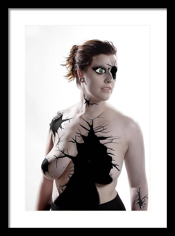 Porcelain Body Paint Doll - Framed Print