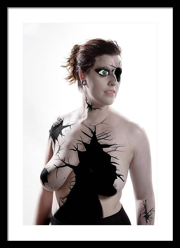 Porcelain Body Paint Doll - Framed Print