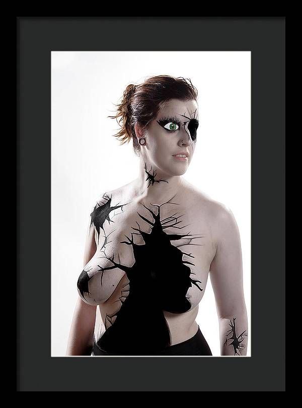 Porcelain Body Paint Doll - Framed Print