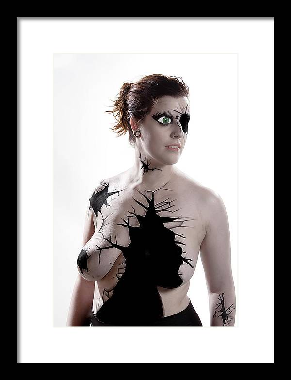 Porcelain Body Paint Doll - Framed Print