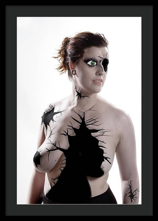 Porcelain Body Paint Doll - Framed Print