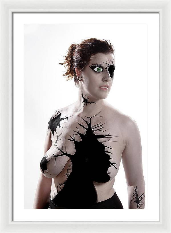 Porcelain Body Paint Doll - Framed Print
