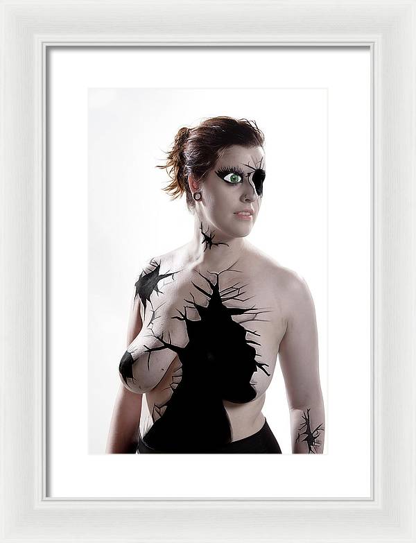 Porcelain Body Paint Doll - Framed Print