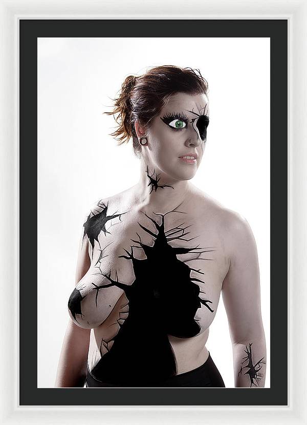 Porcelain Body Paint Doll - Framed Print
