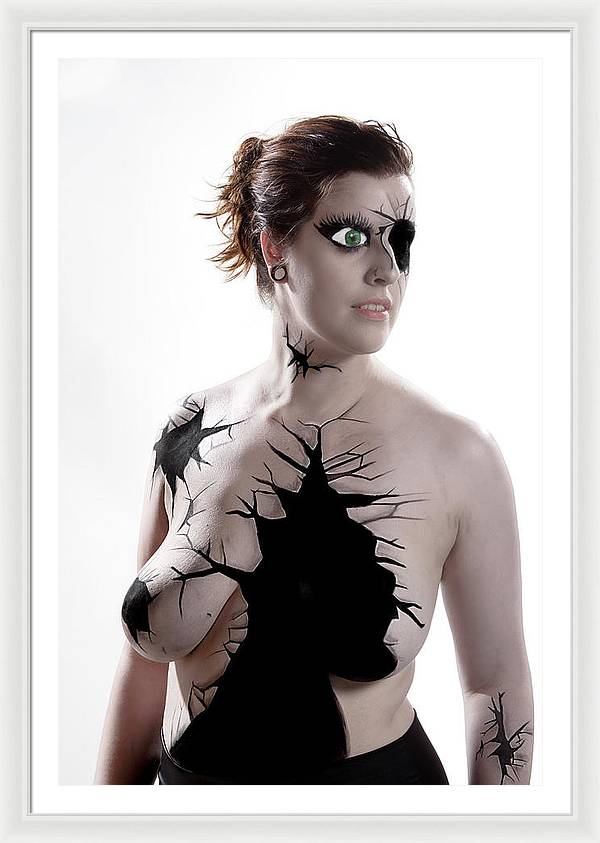 Porcelain Body Paint Doll - Framed Print