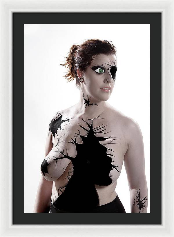 Porcelain Body Paint Doll - Framed Print