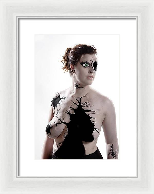 Porcelain Body Paint Doll - Framed Print