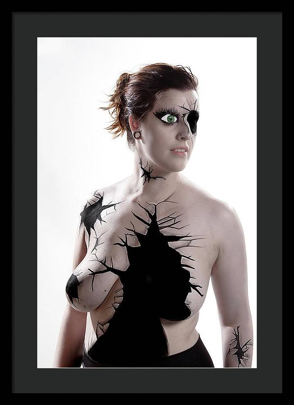 Porcelain Body Paint Doll - Framed Print