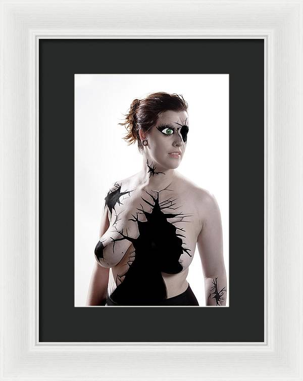 Porcelain Body Paint Doll - Framed Print