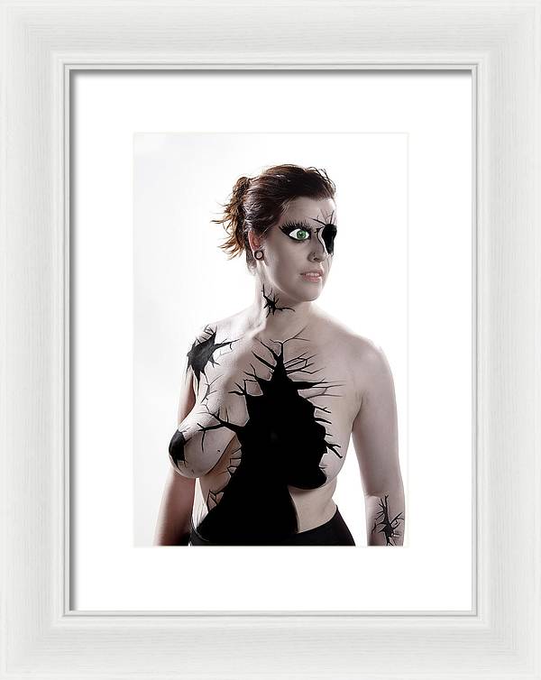 Porcelain Body Paint Doll - Framed Print