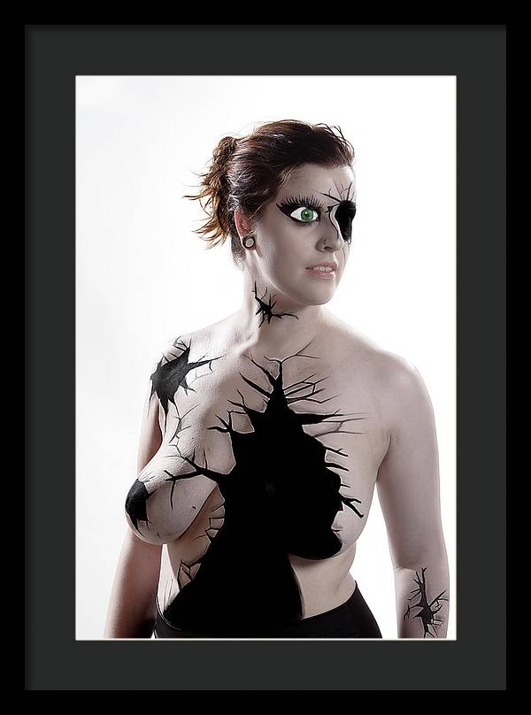 Porcelain Body Paint Doll - Framed Print