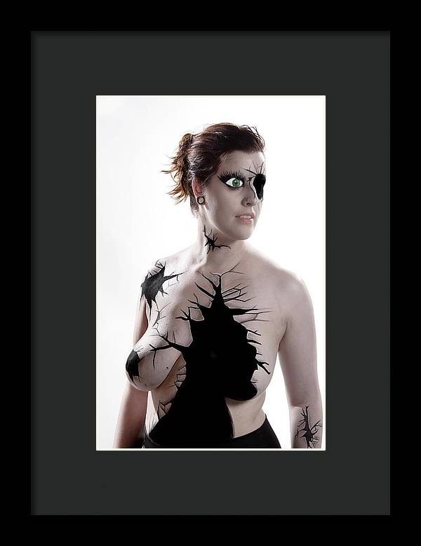 Porcelain Body Paint Doll - Framed Print