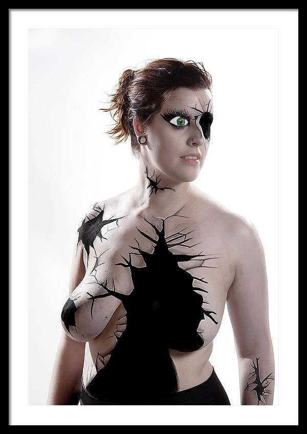 Porcelain Body Paint Doll - Framed Print