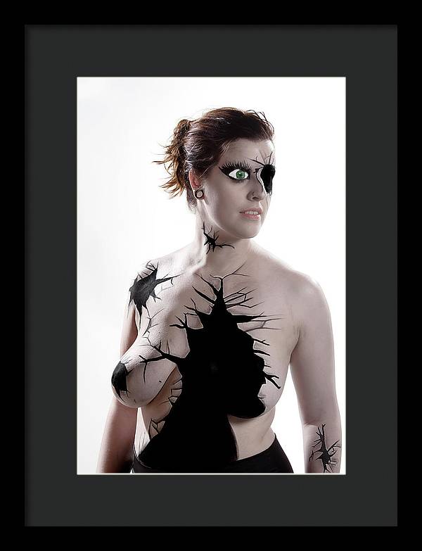 Porcelain Body Paint Doll - Framed Print