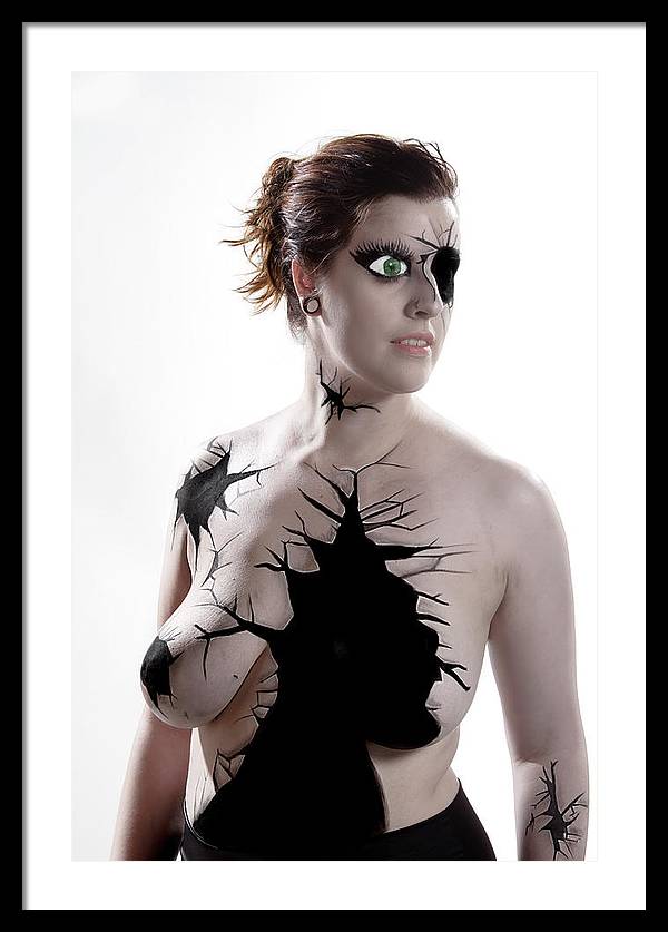 Porcelain Body Paint Doll - Framed Print