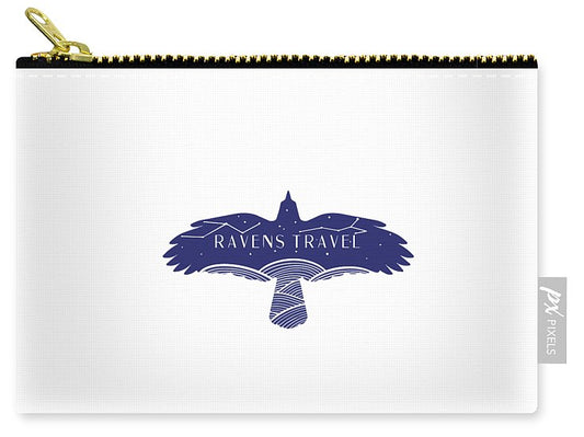 Ravens Travel Logo - Zip Pouch