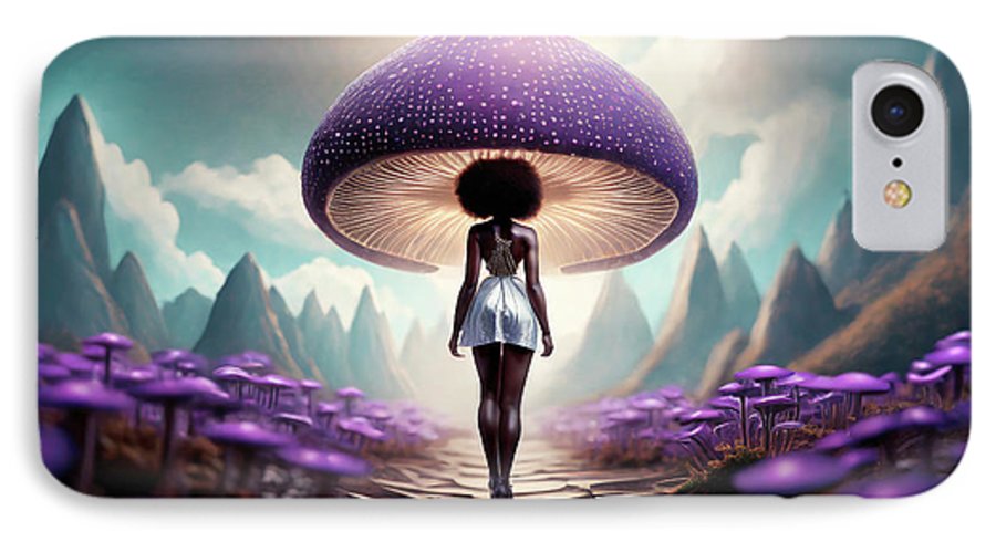African queen mushroom world  - Phone Case
