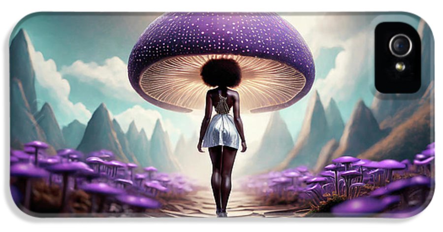 African queen mushroom world  - Phone Case