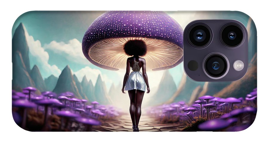 African queen mushroom world  - Phone Case