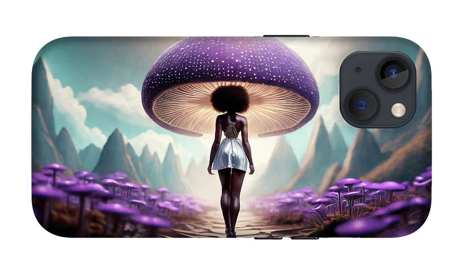 African queen mushroom world  - Phone Case