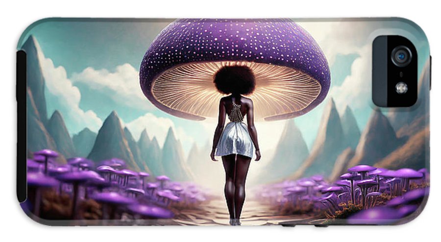 African queen mushroom world  - Phone Case