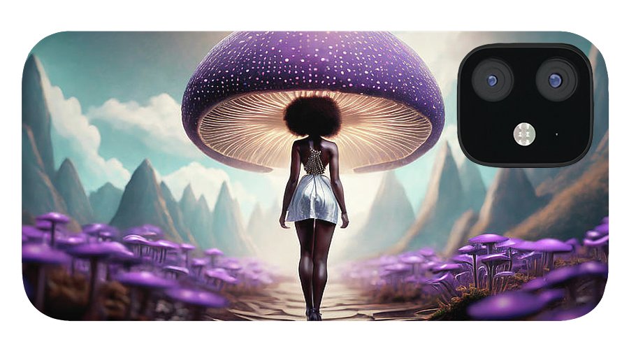 African queen mushroom world  - Phone Case