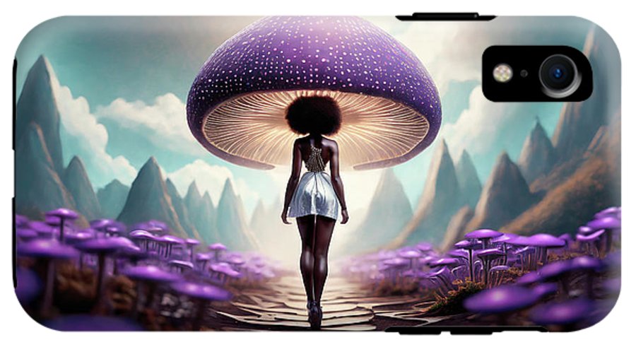African queen mushroom world  - Phone Case