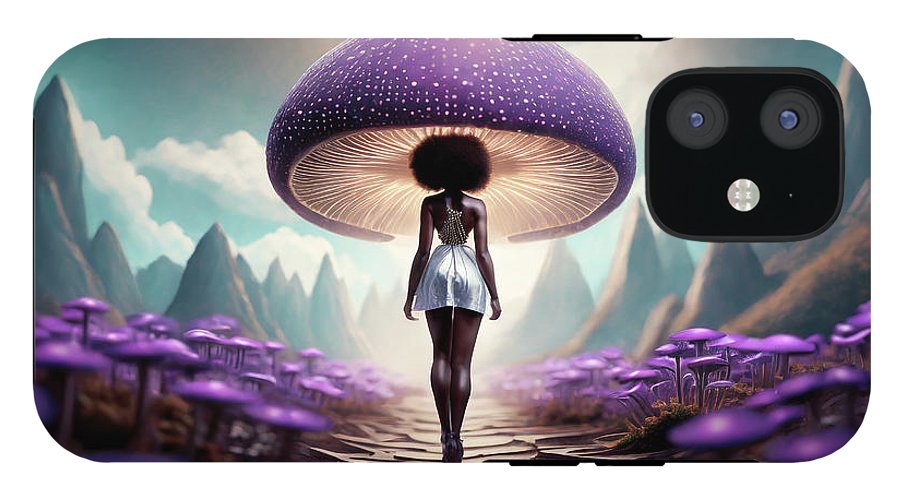 African queen mushroom world  - Phone Case