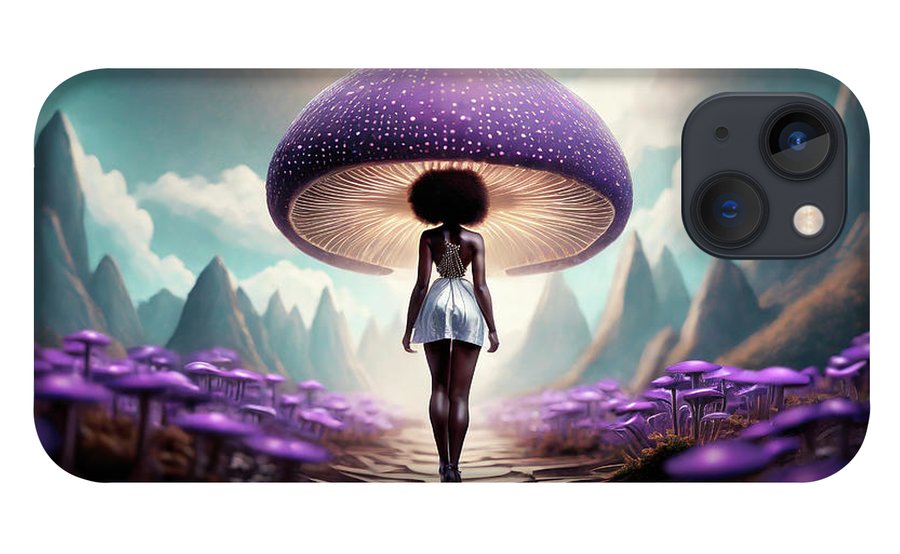 African queen mushroom world  - Phone Case