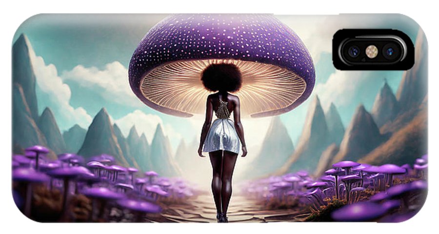 African queen mushroom world  - Phone Case