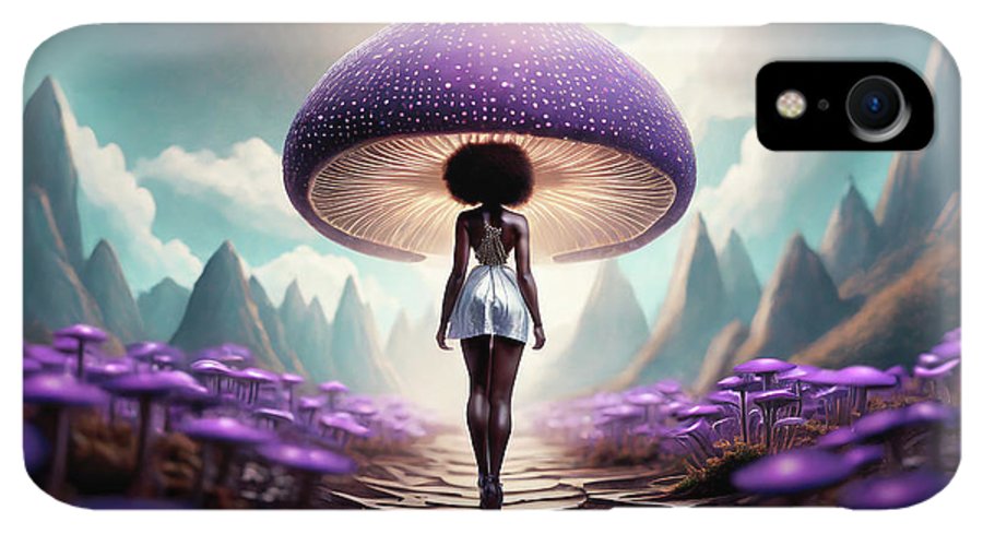 African queen mushroom world  - Phone Case
