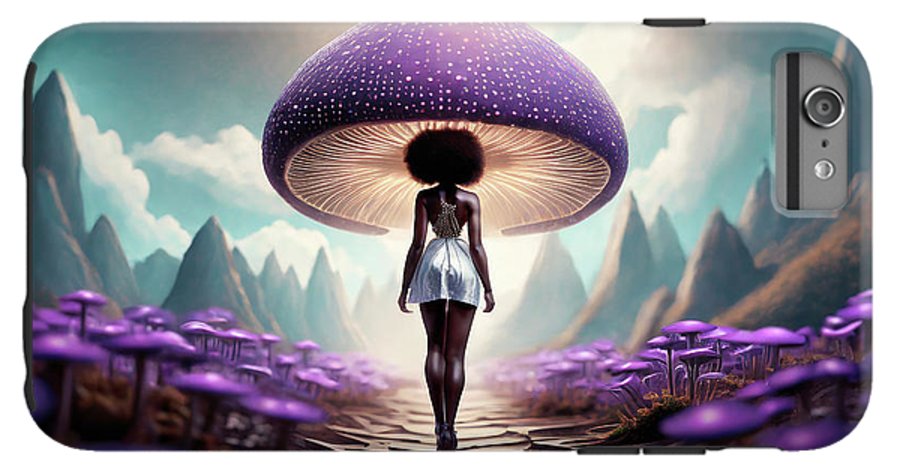 African queen mushroom world  - Phone Case