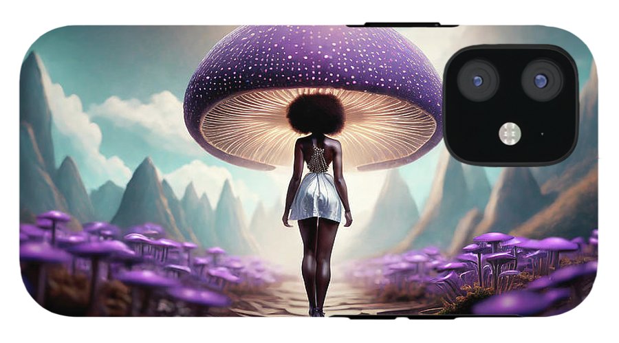 African queen mushroom world  - Phone Case