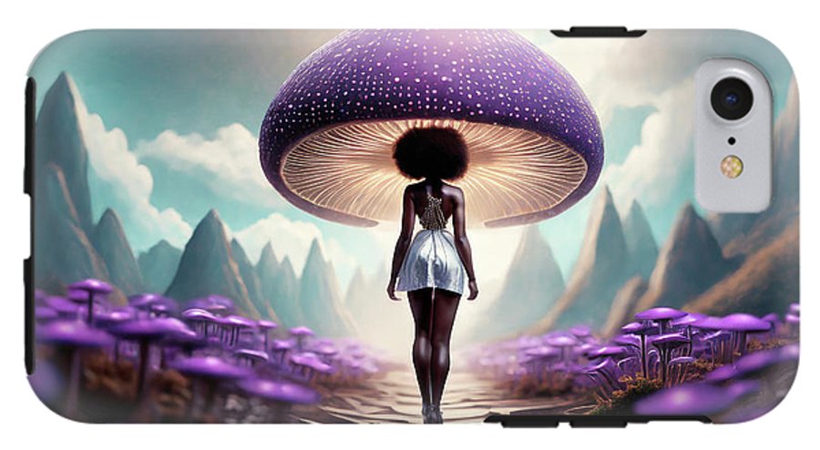 African queen mushroom world  - Phone Case