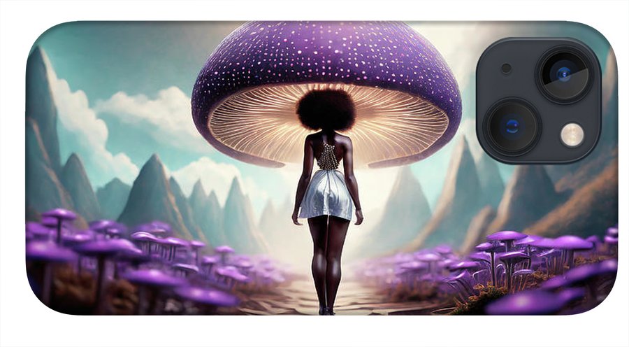 African queen mushroom world  - Phone Case