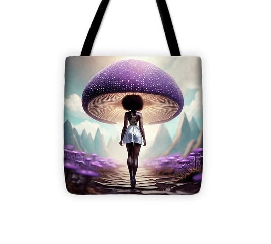 African queen mushroom world  - Tote Bag