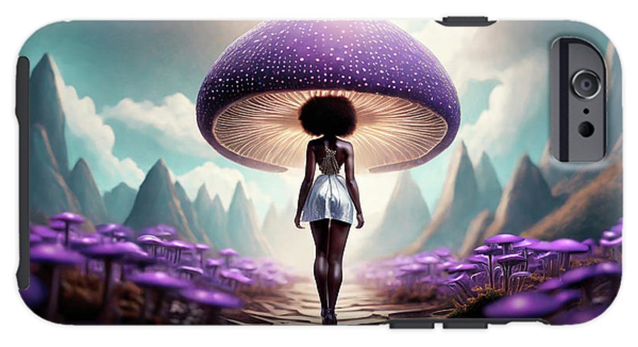 African queen mushroom world  - Phone Case