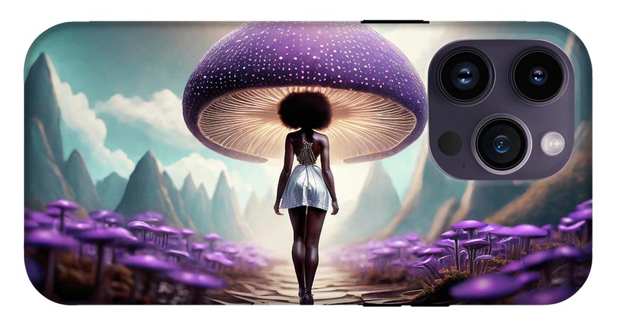 African queen mushroom world  - Phone Case